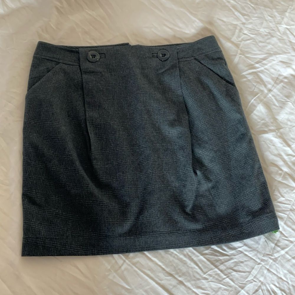 See by Chloe Plaid Button Skirt sz 40 or 4